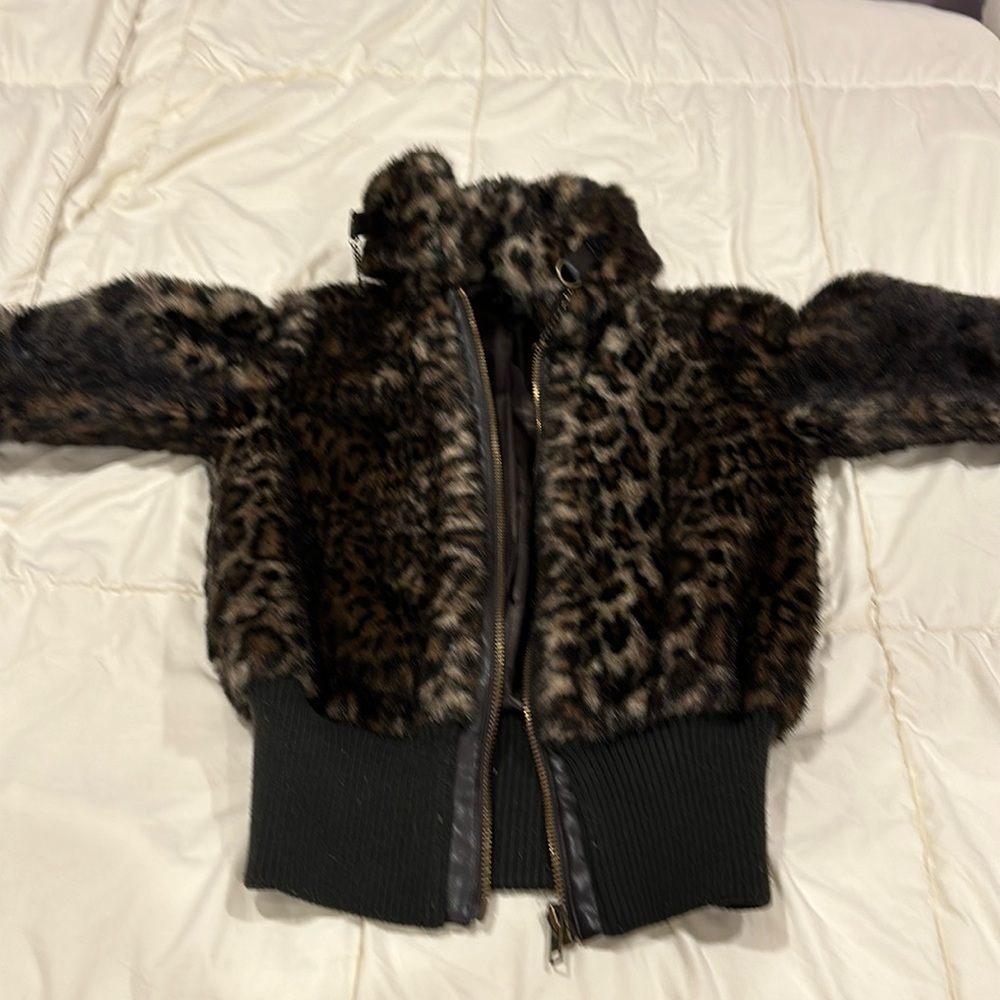 Small Zara fur like leopard jacket